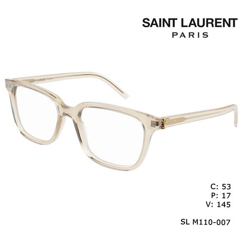SAINT LAURENT Optical Nude Nude/AR (ANTI RIFLESSO) – Best Designers Inc.