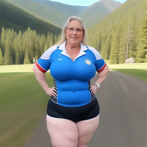 AIMOMS: Fat granny goes hiking in the mountains