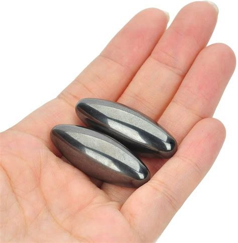 Rattlesnake Egg Hematite Magnets (Oval x 2)