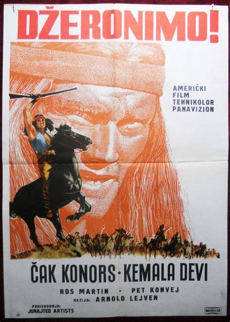 1962 Original Movie Poster Geronimo Jeronimo Arnold Laven Chuck Connors