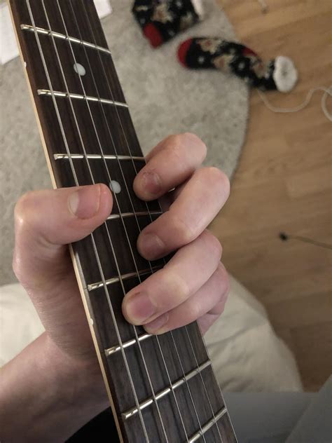 Cmaj7 Chord Guitar Finger Position