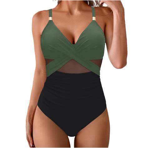 Zuesphe Swim Suits for Women 2025 One Piece Modest Womens Bathing Suits ...