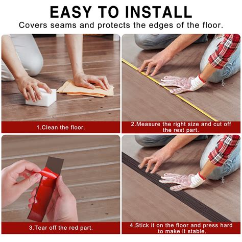 Snapklik.com : 5 Ft Floor Transition Strip Self Adhesive Flooring ...