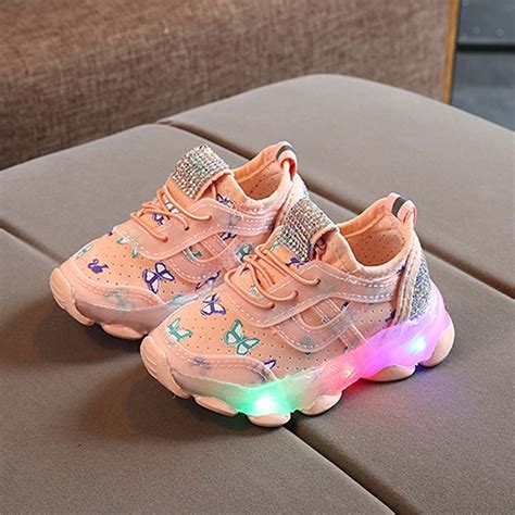 SDJMa Toddler Boys Girls Light Up Shoes LED Flashing Lightweight ...