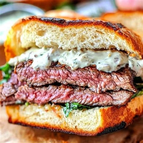 Perfect Steak Sandwich with Creamy Horseradish Sauce - My Homemade Recipe