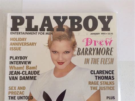 DREW BARRYMORE Playboy Magazine 1/95 JEAN CLAUDE VAN DAMME MELISSA ...