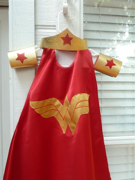 Wonderwoman Cape, Tiara and Cuffs on Etsy.com/HalloweenCostumeShop ...