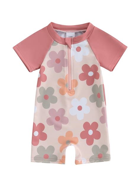 Toddler Kids Girls Rash Guard Swimsuit 3 6 12 24 Months 2T 3T 4T 5T ...