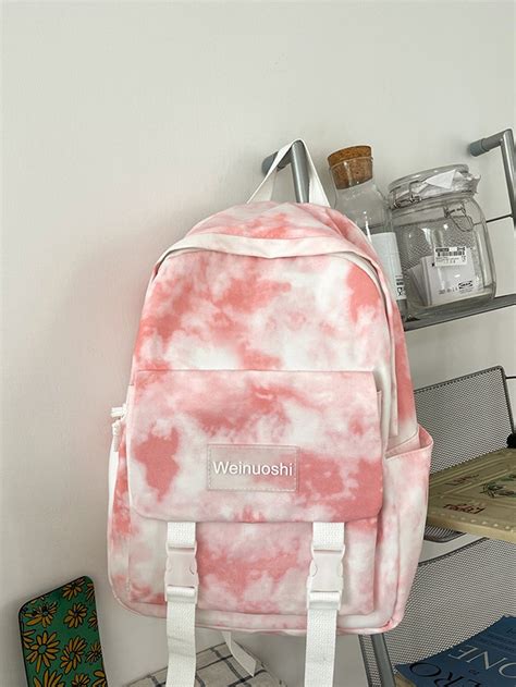 Girls Tie Dye Large Capacity School Bag | Backpack patches, Womens ...