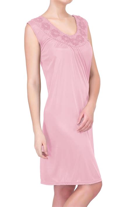 EZI Nightgowns for Women - Soft & Breathable Satin Night Gowns for ...