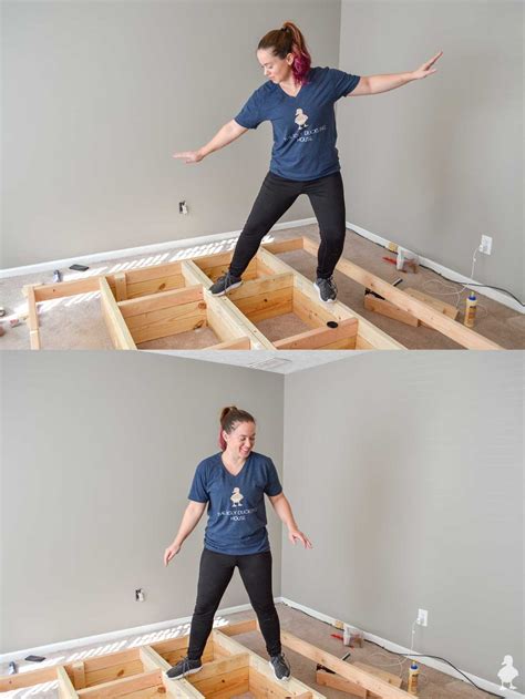 DIY "Floating" Platform Bed | Free Plans | Diy platform bed, King size ...