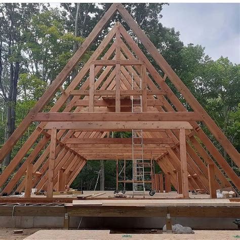 Tiny Home | House roof design, Timber frame construction, Home exterior ...