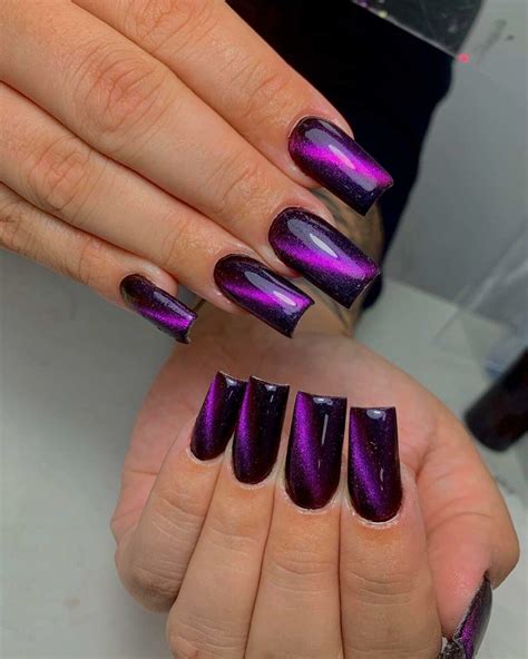 22 Latest Black And Purple Nail Ideas to Try in 2024!