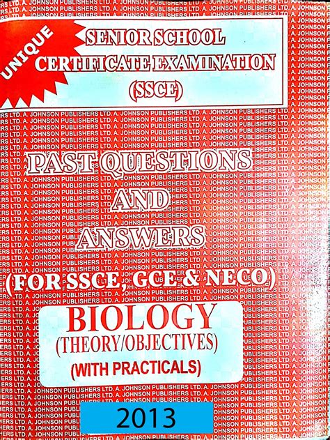 WASSCE PAST QUESTION AND ANSWER IN BIOLOGY FOR 2022