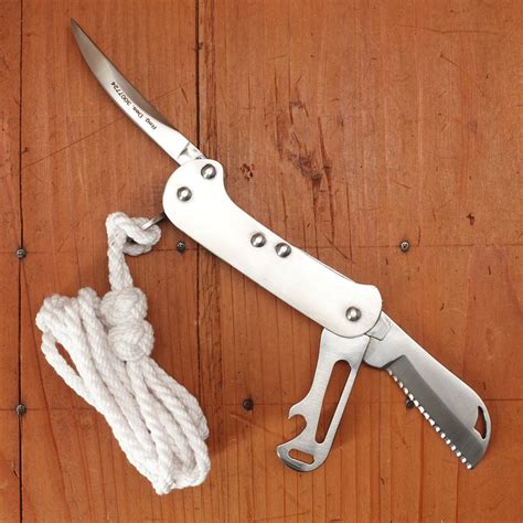 Ibberson 3 5/8" Sailing Knife Serrated Stainless with Locking Marlin S – Bernal Cutlery