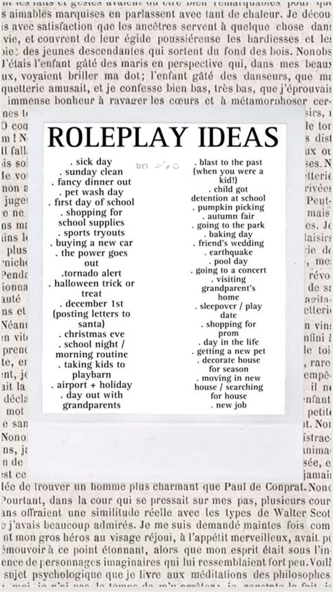 Best 13 Here are some roleplay ideas – Artofit
