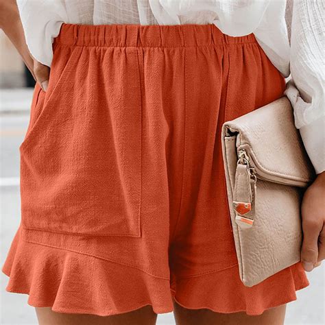 CALAFEBILA Plus Size Cargo Shorts for Women Butterfly Shorts Flowy ...