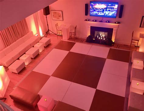 Spectacular Portable Black and White Dance Floor Rentals