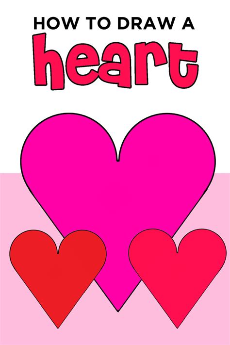 How To Draw a Heart Easy - A Step-by-Step Guide - Made with HAPPY