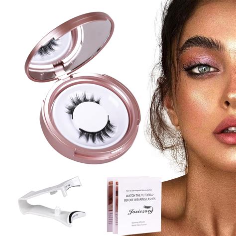 Amazon.com: JOSIEZOEY Dual Magnetic Eyelashes without Eyeliner Natural ...