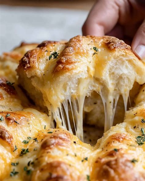 From Scratch Cheesy Garlic Pull-Apart Bread Recipe - YummyHere