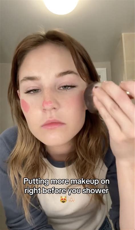 What is the ‘pre-shower makeup’ trend taking over TikTok?: ‘Unhinged ...