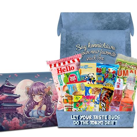 Amazon.com : Japanese Snack and Candy Box by Snacko. Includes 12 Japanese Snacks and Candy ...