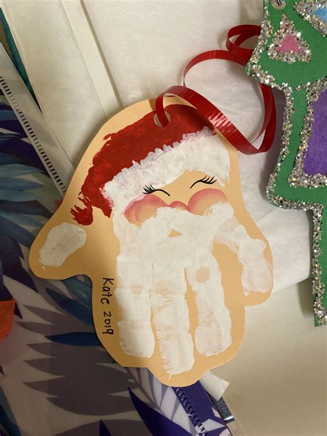 Santa clause handprint | Baby christmas crafts, Christmas crafts ...