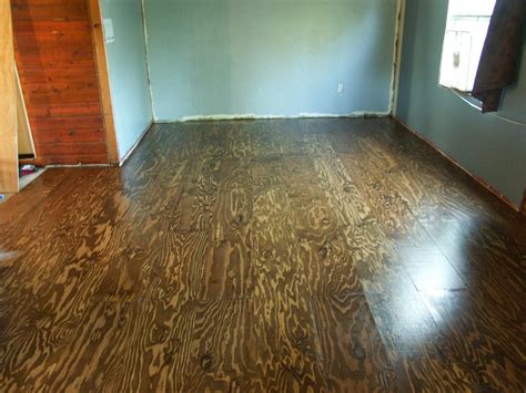 Stained Plywood Flooring
