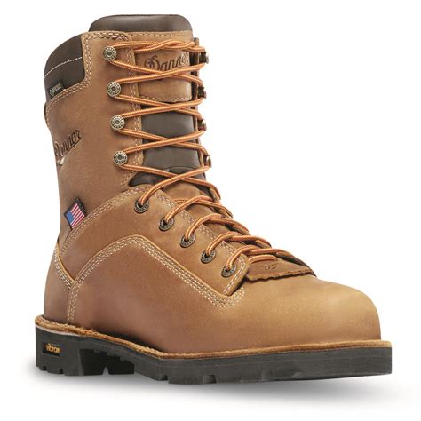 Danner Men's 8" Quarry USA GTX Waterproof Insulated Work Boots, 400 ...