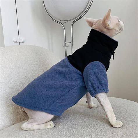 Paw Portal The Cat Face Fleece Jacket Cat Outfit - MeanYou