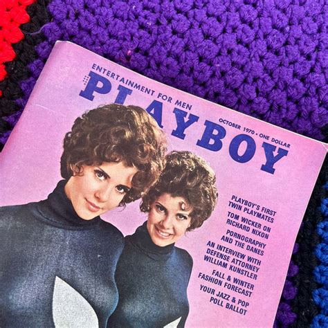 VINTAGE PLAYBOY OCTOBER 1970 : TWIN PLAYMATES MARY AND MADELEINE COLLI – Fenton Fox