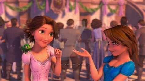 This is Ella and Rapunzel, they are twin sisters. They are 20 years old ...