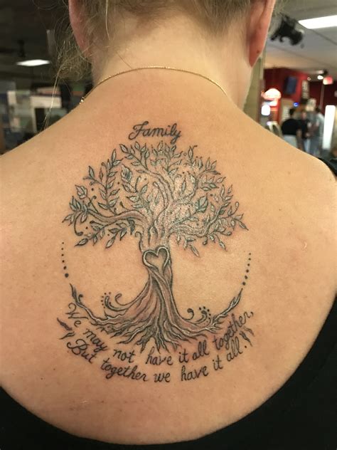 Family Tree Tattoos For Females - Realistic Portrait Tattoos