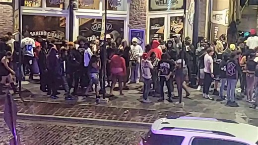 @TheHunted19 video from Saturday May 9th 2026 that captures the audio of a shooting that happened in Centro Ybor , in Tampa , Ybor City during a " Teen Takeover " that was promoted on Instagram . Bullets were found all over the plaza and windows broken . Where are the reports ?