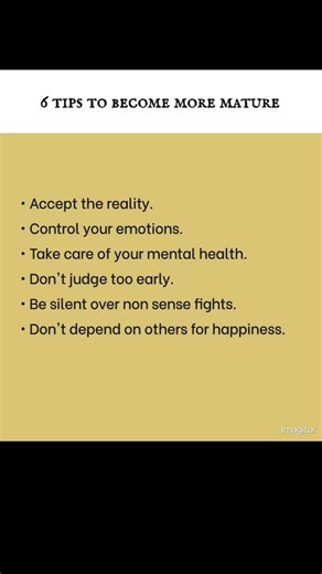👉 6 Powerful Tips to Become More Mature | Life Changing Advice