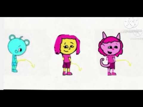 Chinese Child Sky Me and Me Pink Cat Peeing