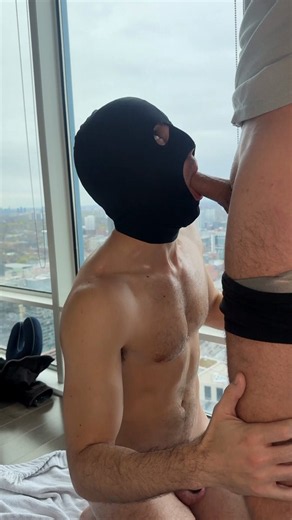 RT @TheGoodBoyDen: He needed a break from ball busting… so I shoved my cock down his throat