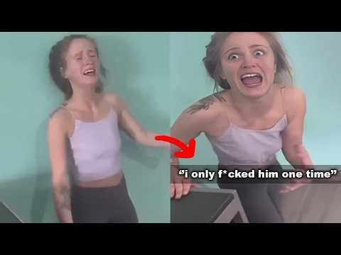 cheating wife has INSANE MELTDOWN after husband catches her with another man..