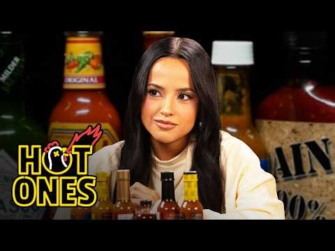 Becky G Conquers the Heat While Eating Spicy Wings | Hot Ones