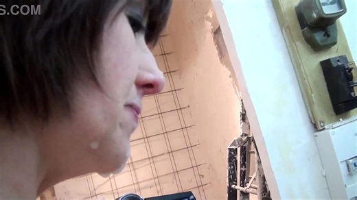 Classy granny sneaks stranger inside for sneaky apartment pounding tease