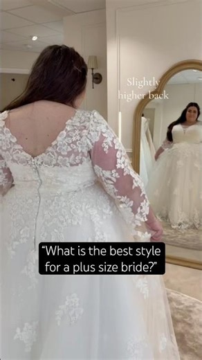 What is the best wedding dress for a plus size bride? Design details that make this dress PERFECT