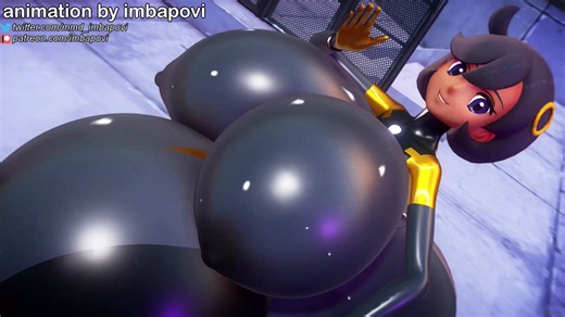 Emma from Pokemon is trying out her new "expansion suit" - literally. She's delighted by her huge breasts, butt, and belly, but she wants more... However, second part of body swelling is so intense that there is barely enough space on the city street!*All links in connected post