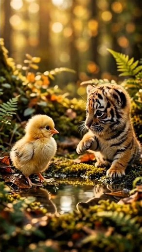Kibi Thought This Was Funny... 🐯🐥💦