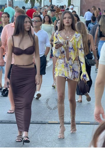 Beautiful sexy shiny models walking through Puerto Banus 💶✨ #marbella #billionaire #lifestyle #luxury #girls