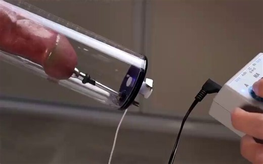 Your cock trapped in the electro-milking tube, stretched and shocked mercilessly until it spasms and dumps thick ropes of cum into the cup. No real orgasm, just forced extraction—balls drained dry like a worthless animal. Stay horny. #forcedmilking #forcedejaculation