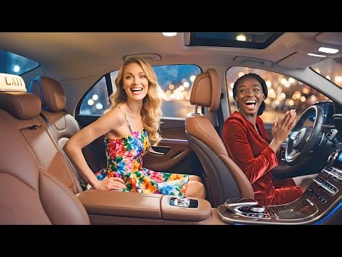 Magic Couple in a Taxi | tg transformation | mtf transformation | boy into girl