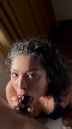 Latina sucking some good dick for her birthday #bbc #latina #blowjob #sloppyhead