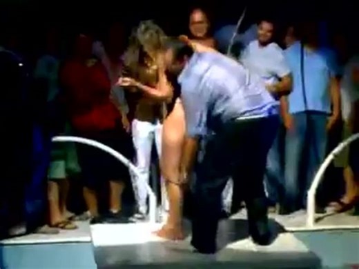 Wasted Tits Girl Groped on stage at Rock Concert - Sexy Dancers