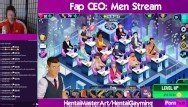 Daddy on the beach! Fap CEO Men Stream #18 W\/HentaiGayming
